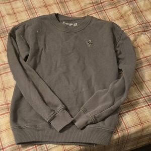 Abercrombie & Fitch Charcoal Crewneck Sweater